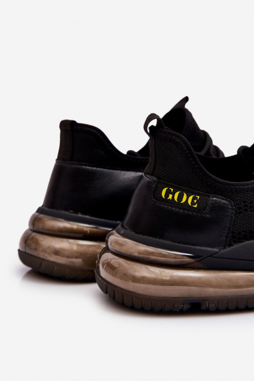Wsuwane Męskie Buty Sportowe GOE LL1N4024 Czarne
