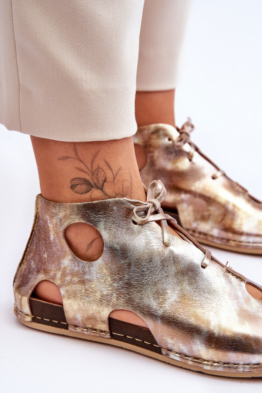 Light Leather Boots Maciejka 03426-42 Gold Light Leather Boots Maciejka 03426-42 Gold