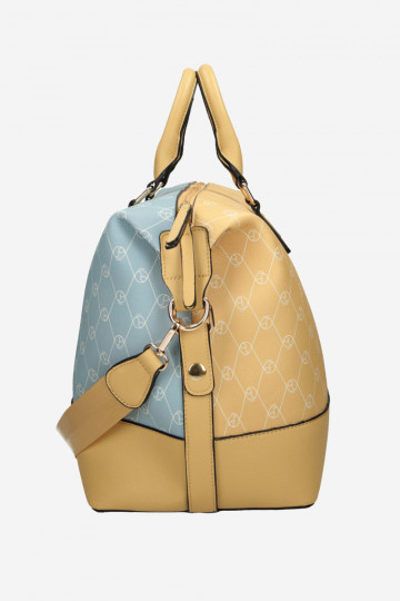 Duża Torba Podróżna NOBO P1250-CM02 Żółto-Niebieska 2