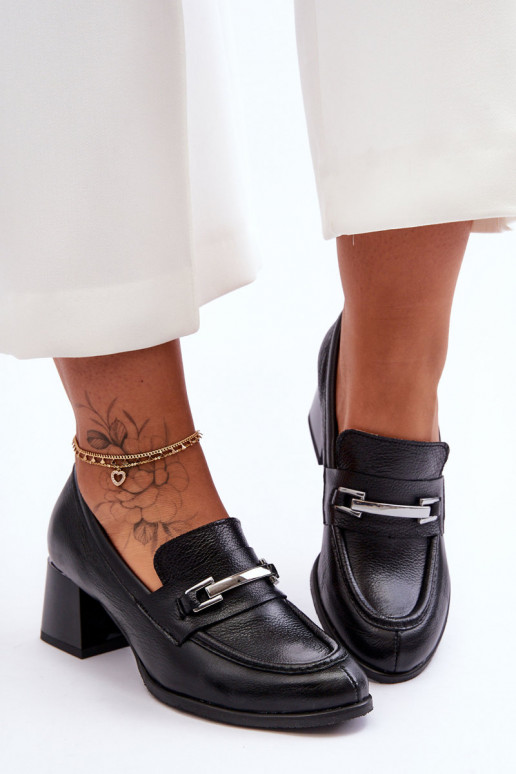 Comfortable Leather Pumps Black Damira Comfortable Leather Pumps Black Damira
