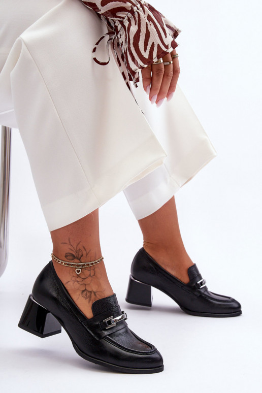 Comfortable Leather Pumps Black Damira Comfortable Leather Pumps Black Damira