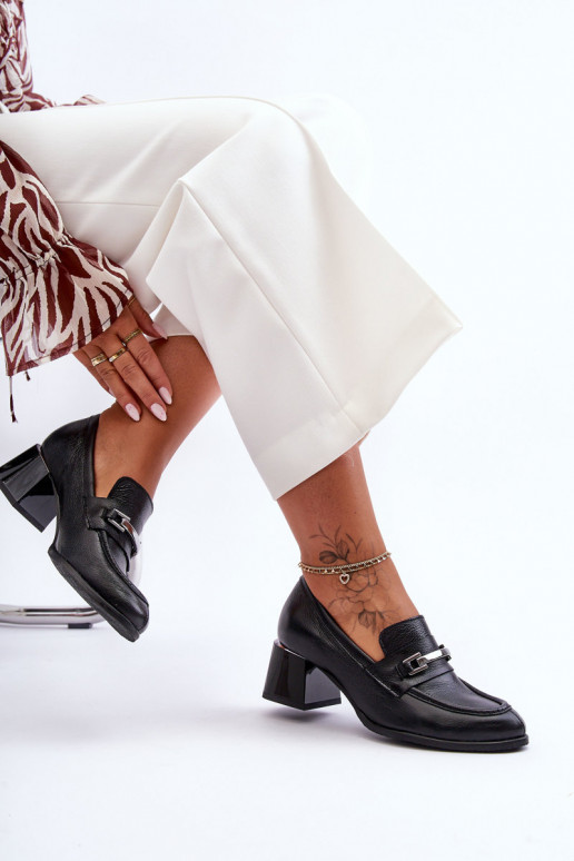 Comfortable Leather Pumps Black Damira Comfortable Leather Pumps Black Damira