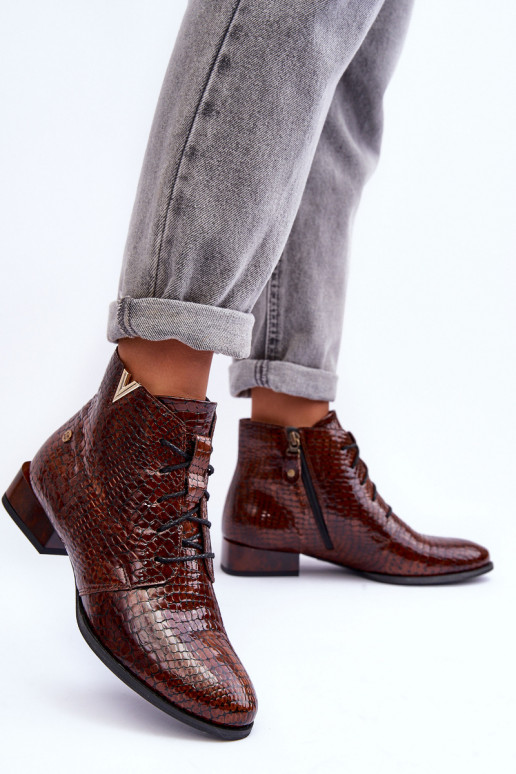 Women's Leather Boots Maciejka 5743C-02 Brown Women's Leather Boots Maciejka 5743C-02 Brown