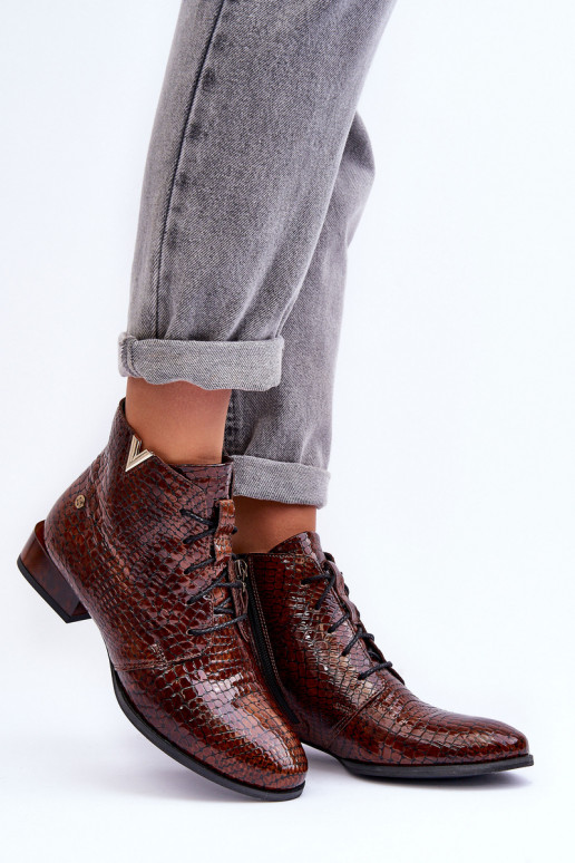 Women's Leather Boots Maciejka 5743C-02 Brown Women's Leather Boots Maciejka 5743C-02 Brown