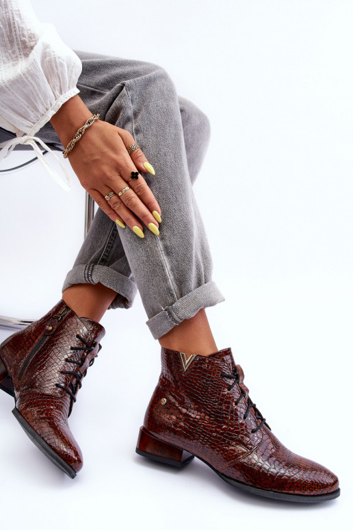 Women's Leather Boots Maciejka 5743C-02 Brown Women's Leather Boots Maciejka 5743C-02 Brown