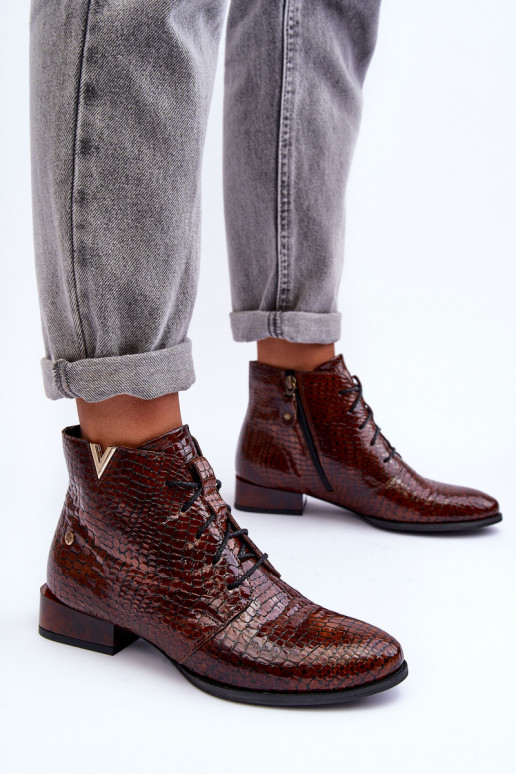 Women's Leather Boots Maciejka 5743C-02 Brown Women's Leather Boots Maciejka 5743C-02 Brown