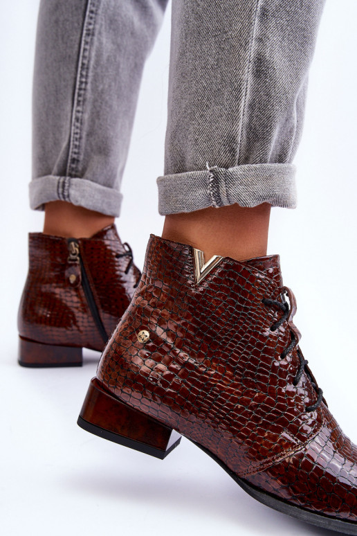 Women's Leather Boots Maciejka 5743C-02 Brown Women's Leather Boots Maciejka 5743C-02 Brown