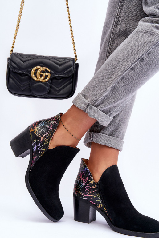 Women's Leather Boots on Maciejka Heel 04492-99 Black Women's Leather Boots on Maciejka Heel 04492-99 Black