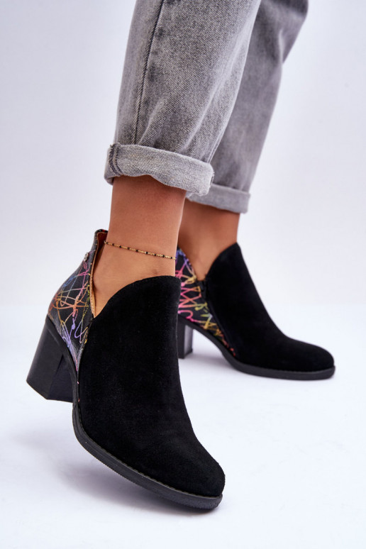 Women's Leather Boots on Maciejka Heel 04492-99 Black Women's Leather Boots on Maciejka Heel 04492-99 Black