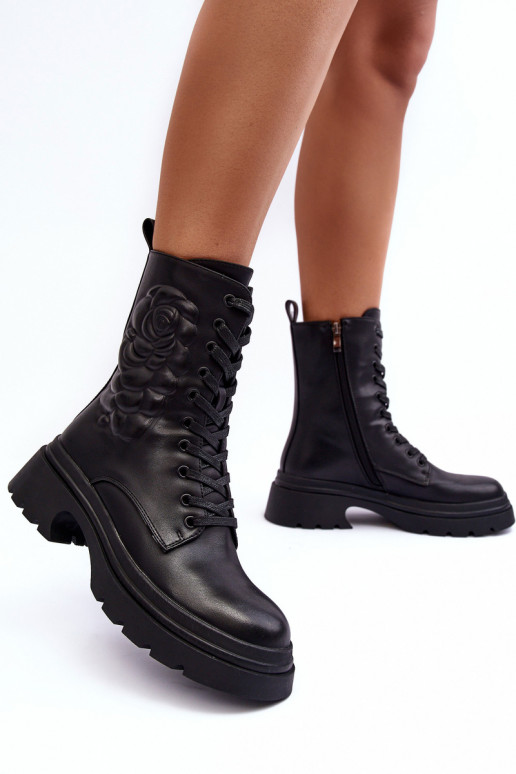 Insulated Leather Boots SBarski MR870-25 Black Insulated Leather Boots SBarski MR870-25 Black