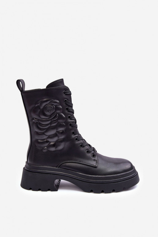 Insulated Leather Boots SBarski MR870-25 Black Insulated Leather Boots SBarski MR870-25 Black