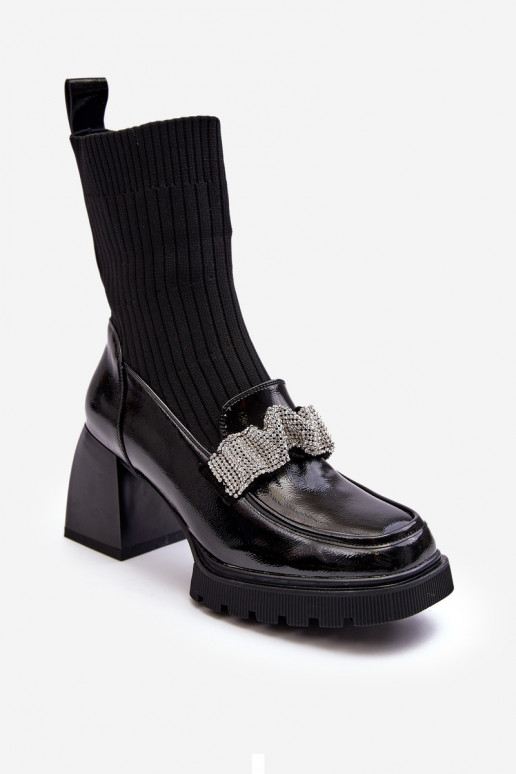 Women's Ankle Boots with Sock Heel D&A MR870-41 Black Women's Ankle Boots with Sock Heel D&A MR870-41 Black