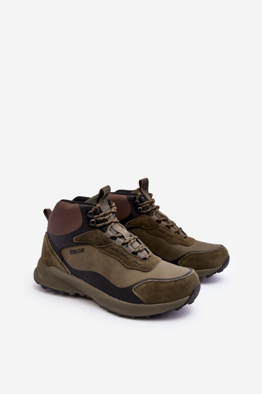 Men's Trekking Shoes Insulated Green Big Star MM174333