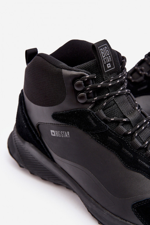 Men's Insulated Trekking Shoes Black Big Star MM174334 Men's Insulated Trekking Shoes Black Big Star MM174334