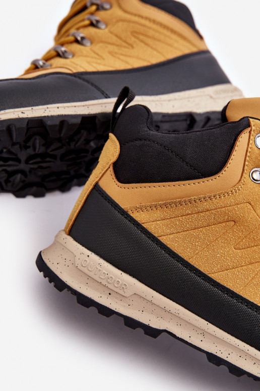 Damskie Ocieplane Buty Trekkingowe Camel Big Star MM274479