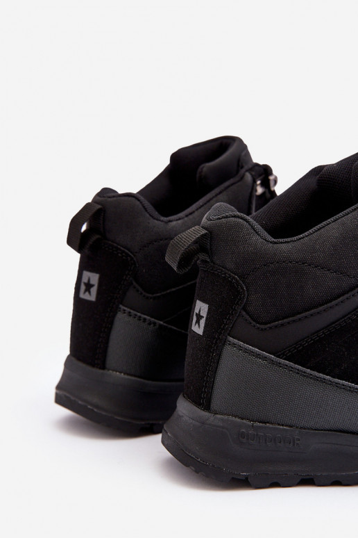 Damskie Ocieplane Buty Trekkingowe Czarne Big Star MM274481