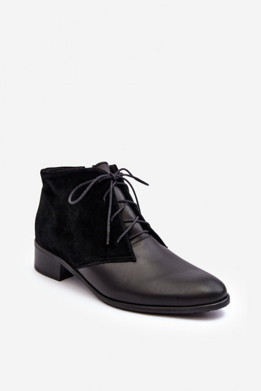 Stylish Women's Lace-up Boots Black Kefora Stylish Women's Lace-up Boots Black Kefora