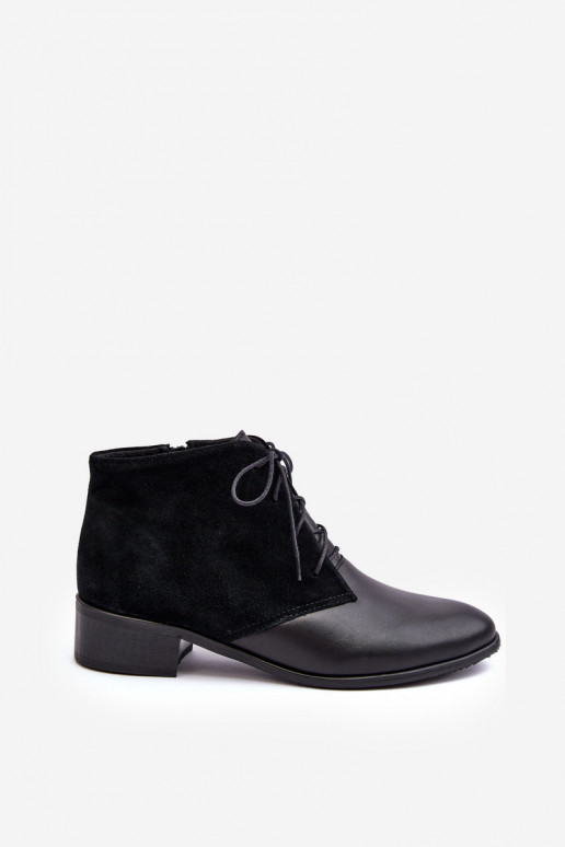 Stylish Women's Lace-up Boots Black Kefora Stylish Women's Lace-up Boots Black Kefora