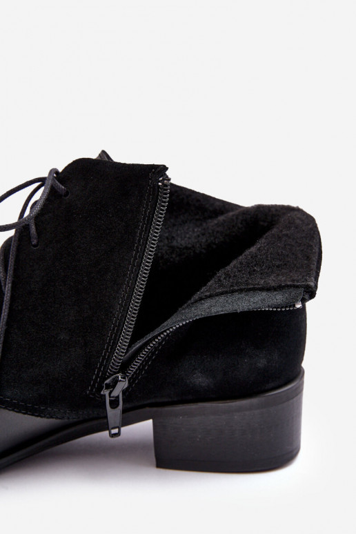 Stylish Women's Lace-up Boots Black Kefora Stylish Women's Lace-up Boots Black Kefora