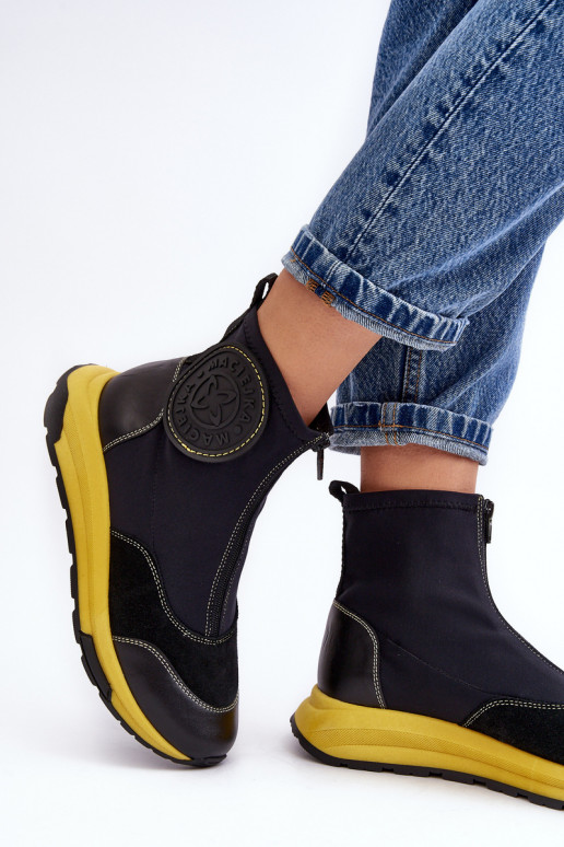 Women's Leather Boots with Zipper Maciejka 06297-01 Black Women's Leather Boots with Zipper Maciejka 06297-01 Black