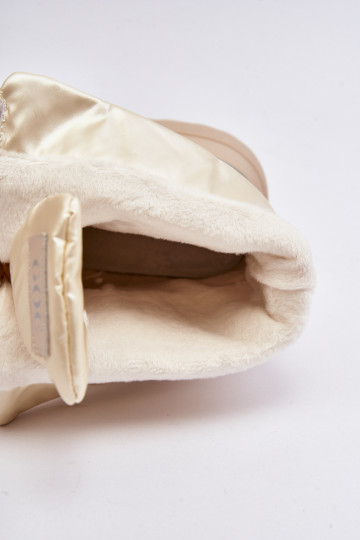 Śniegowce Damskie Na Grubej PodeszwiewithSuwakiem GOE MM2N4079 Beżowe 2