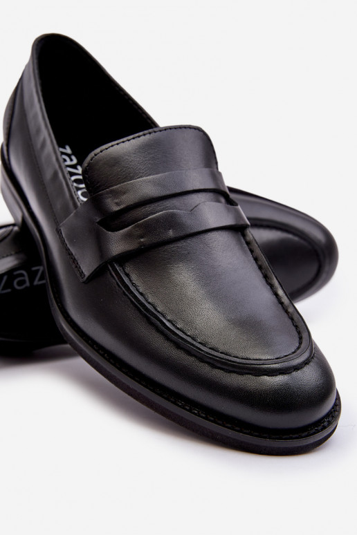 Men's Leather Loafers Zazoo 1570/1 Black Men's Leather Loafers Zazoo 1570/1 Black