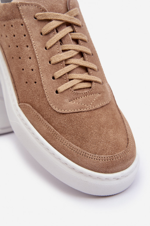 Men's Suede Sports Shoes Zazoo 1544 Beige Men's Suede Sports Shoes Zazoo 1544 Beige