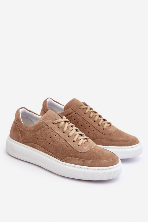 Men's Suede Sports Shoes Zazoo 1544 Beige Men's Suede Sports Shoes Zazoo 1544 Beige