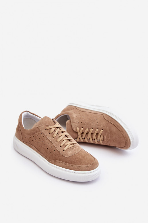 Men's Suede Sports Shoes Zazoo 1544 Beige Men's Suede Sports Shoes Zazoo 1544 Beige