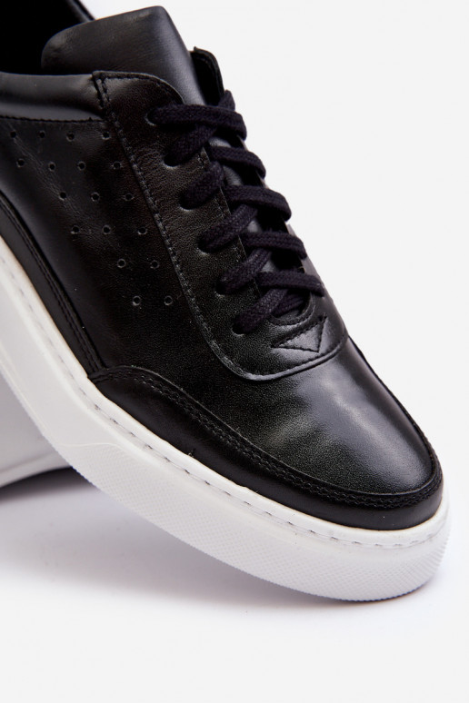 Men's Leather Sports Shoes Zazoo 1544 Black Men's Leather Sports Shoes Zazoo 1544 Black