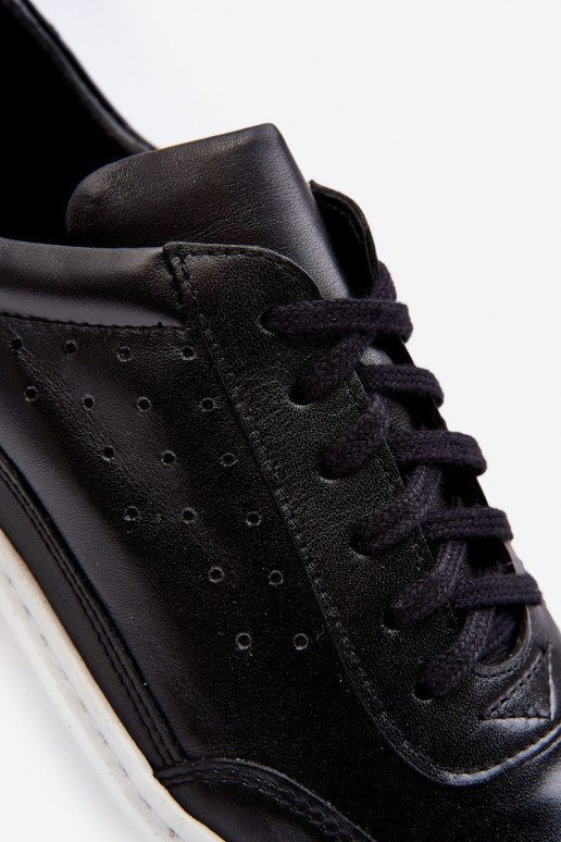 Men's Leather Sports Shoes Zazoo 1544 Black Men's Leather Sports Shoes Zazoo 1544 Black