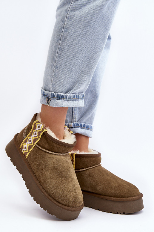 Leather Suede Snow Boots Women Green Vebissat Leather Suede Snow Boots Women Green Vebissat