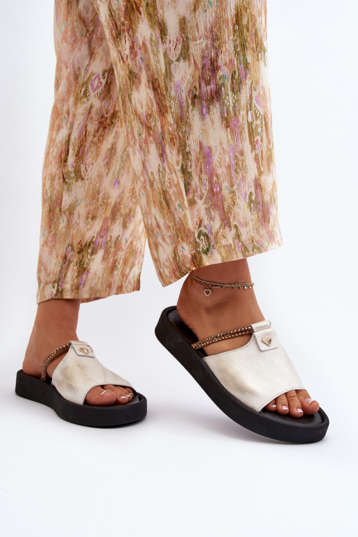 Leather Women's Sandals Zazoo 2659/005 Silver Leather Women's Sandals Zazoo 2659/005 Silver