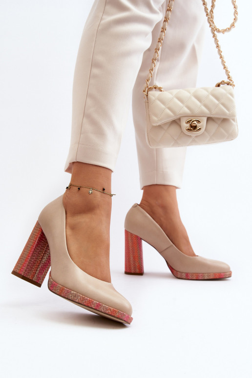 Pumps on Stiletto Laura Messi 2746 Beige Pumps on Stiletto Laura Messi 2746 Beige