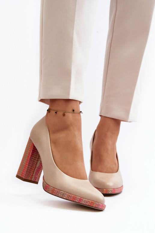 Pumps on Stiletto Laura Messi 2746 Beige Pumps on Stiletto Laura Messi 2746 Beige