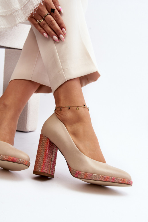 Pumps on Stiletto Laura Messi 2746 Beige Pumps on Stiletto Laura Messi 2746 Beige