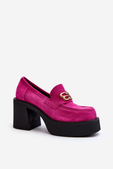 Zazoo 20170 Women's Suede Pumps in Pink 2