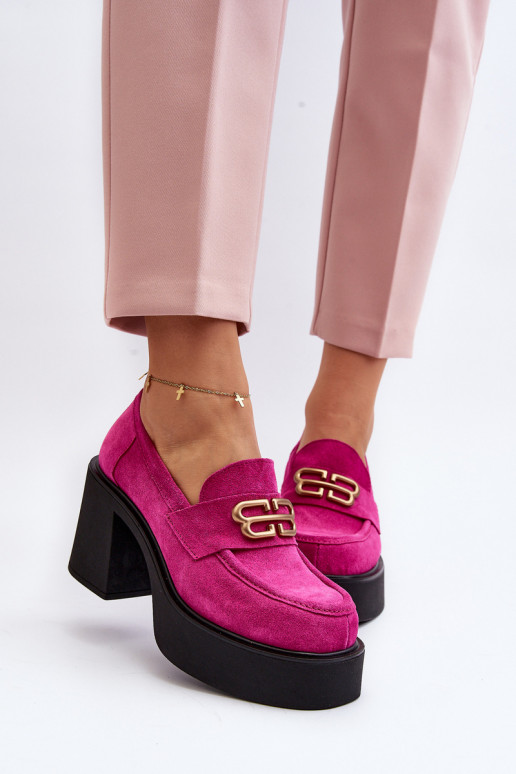 Zazoo 20170 Women's Suede Pumps in Pink