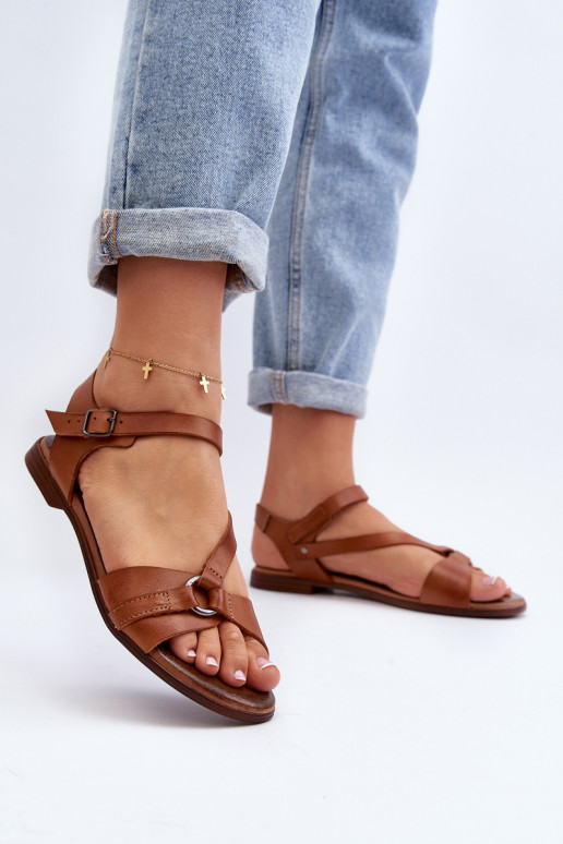 Zazoo 40182 Women's Leather Sandals Brown Zazoo 40182 Women's Leather Sandals Brown