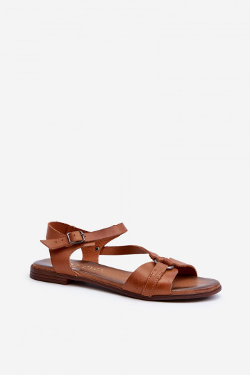 Zazoo 40182 Women's Leather Sandals Brown 2