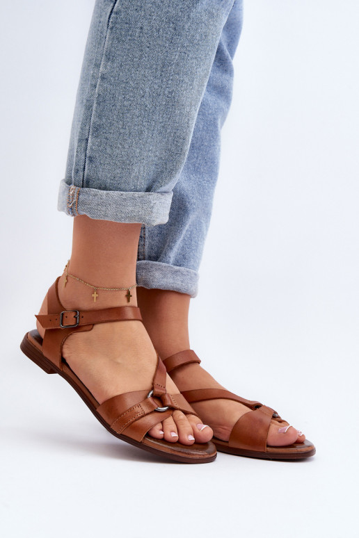 Zazoo 40182 Women's Leather Sandals Brown Zazoo 40182 Women's Leather Sandals Brown