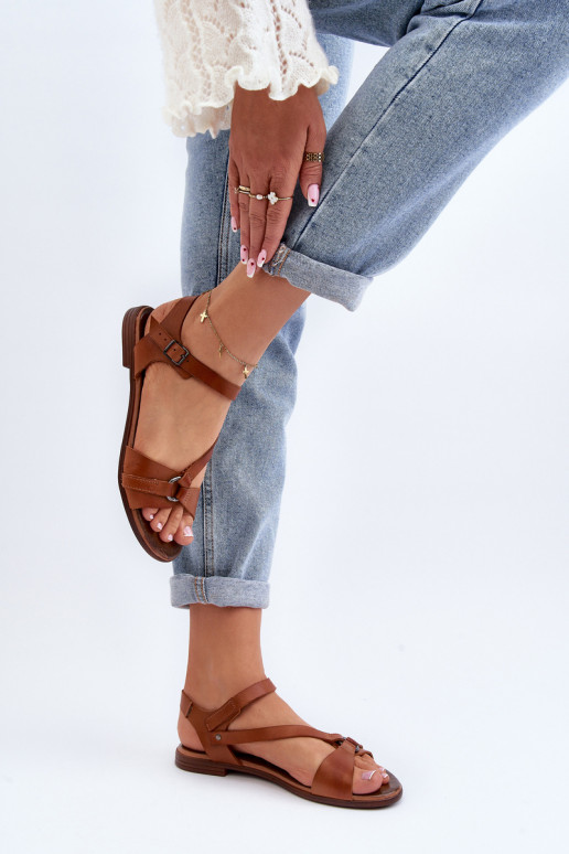 Zazoo 40182 Women's Leather Sandals Brown Zazoo 40182 Women's Leather Sandals Brown