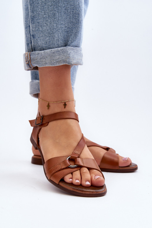 Zazoo 40182 Women's Leather Sandals Brown Zazoo 40182 Women's Leather Sandals Brown