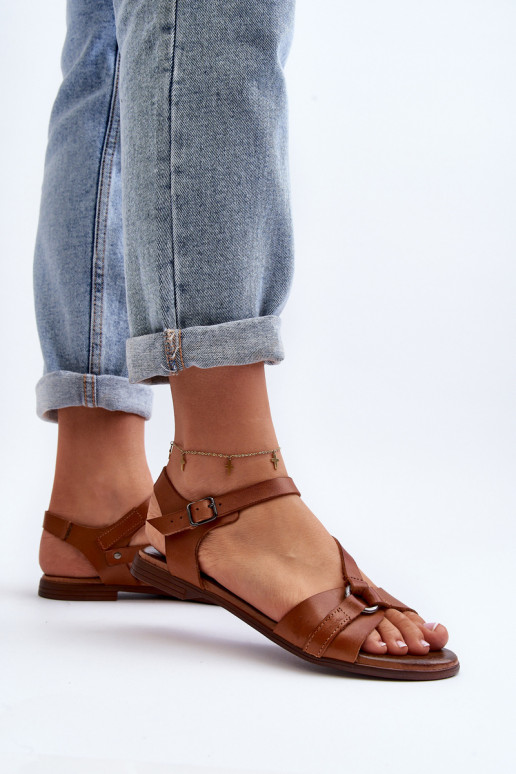 Zazoo 40182 Women's Leather Sandals Brown Zazoo 40182 Women's Leather Sandals Brown