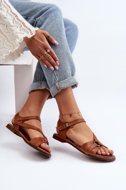 Zazoo 40182 Women's Leather Sandals Brown Zazoo 40182 Women's Leather Sandals Brown