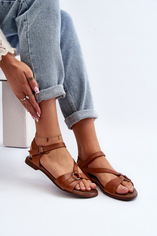 Zazoo 40182 Women's Leather Sandals Brown Zazoo 40182 Women's Leather Sandals Brown