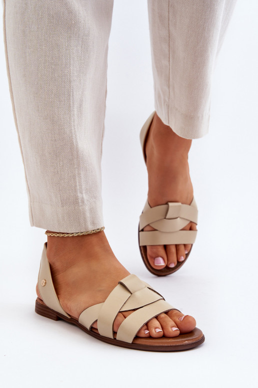 Zazoo 40185 Comfortable Leather Slip-On Sandals Brown Zazoo 40185 Comfortable Leather Slip-On Sandals Brown