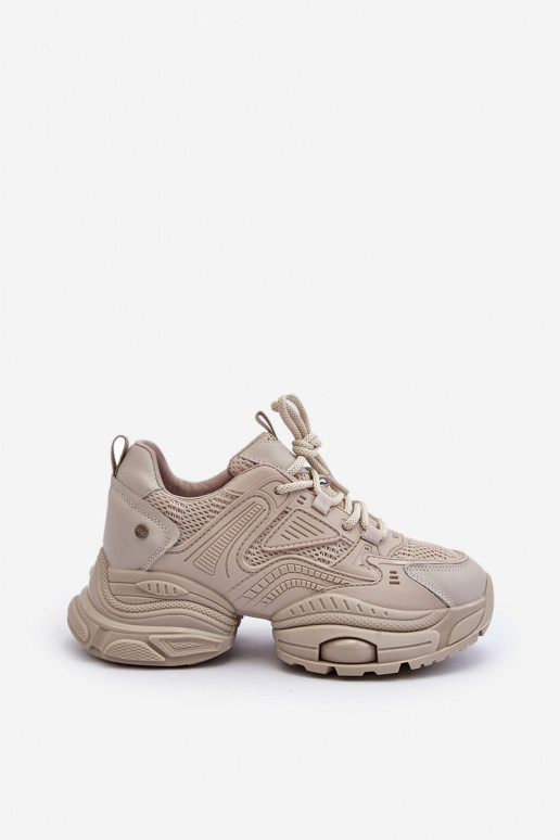 Sports Shoes On A Massive Platform GOE LL2N4029 White Sports Shoes On A Massive Platform GOE LL2N4029 White