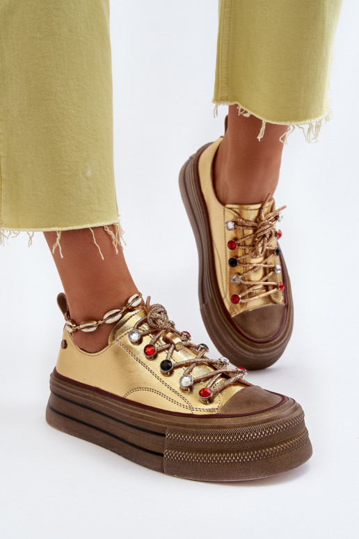Women's Platform Sneakers GOE NN2N4055 Gold Women's Platform Sneakers GOE NN2N4055 Gold