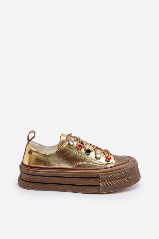 Women's Platform Sneakers GOE NN2N4055 Gold Women's Platform Sneakers GOE NN2N4055 Gold